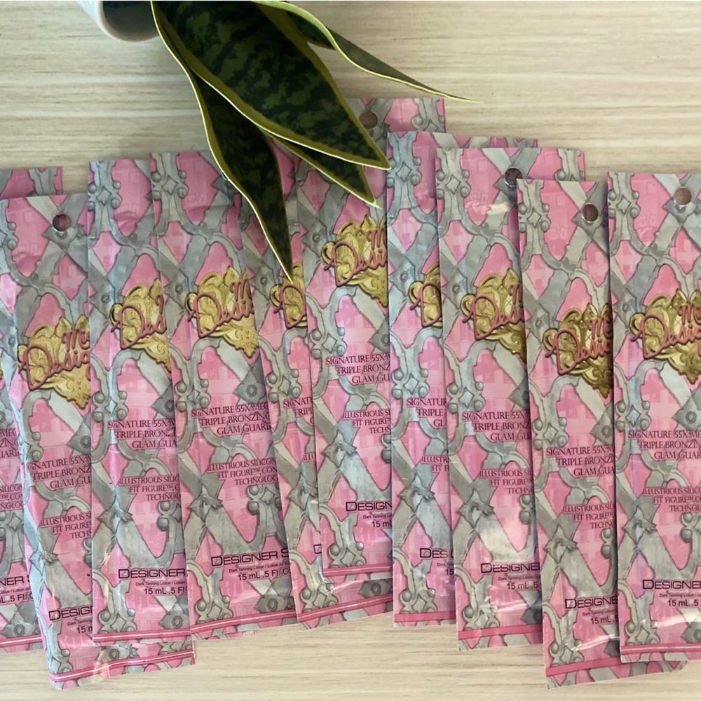 Designer Skin Pink Triple Bronzer Suncare Sachets- 10 Packs